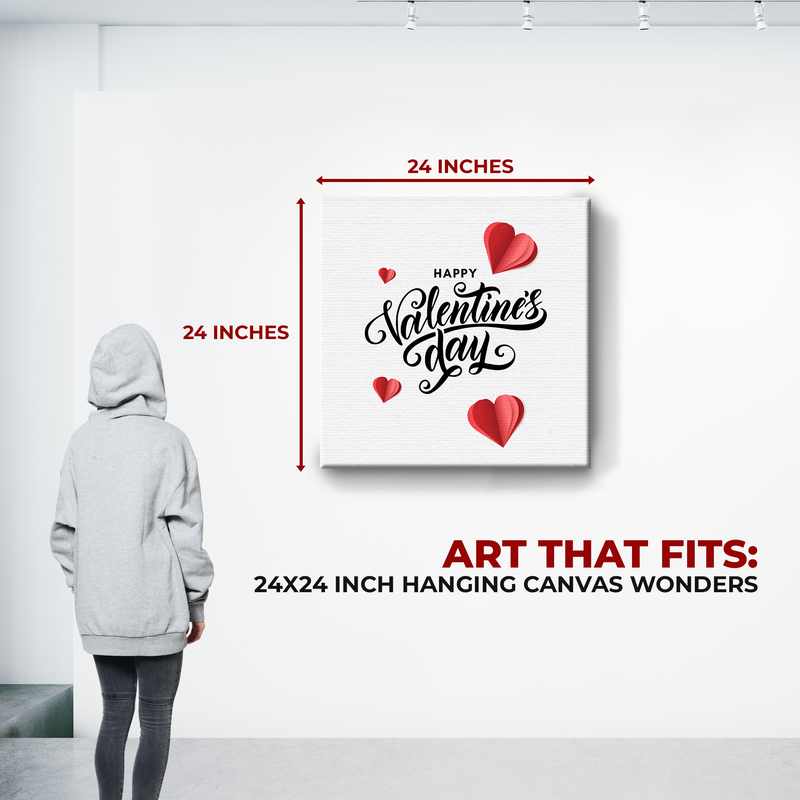 HAPPY VALENTINE'S DAY CANVAS DECOR