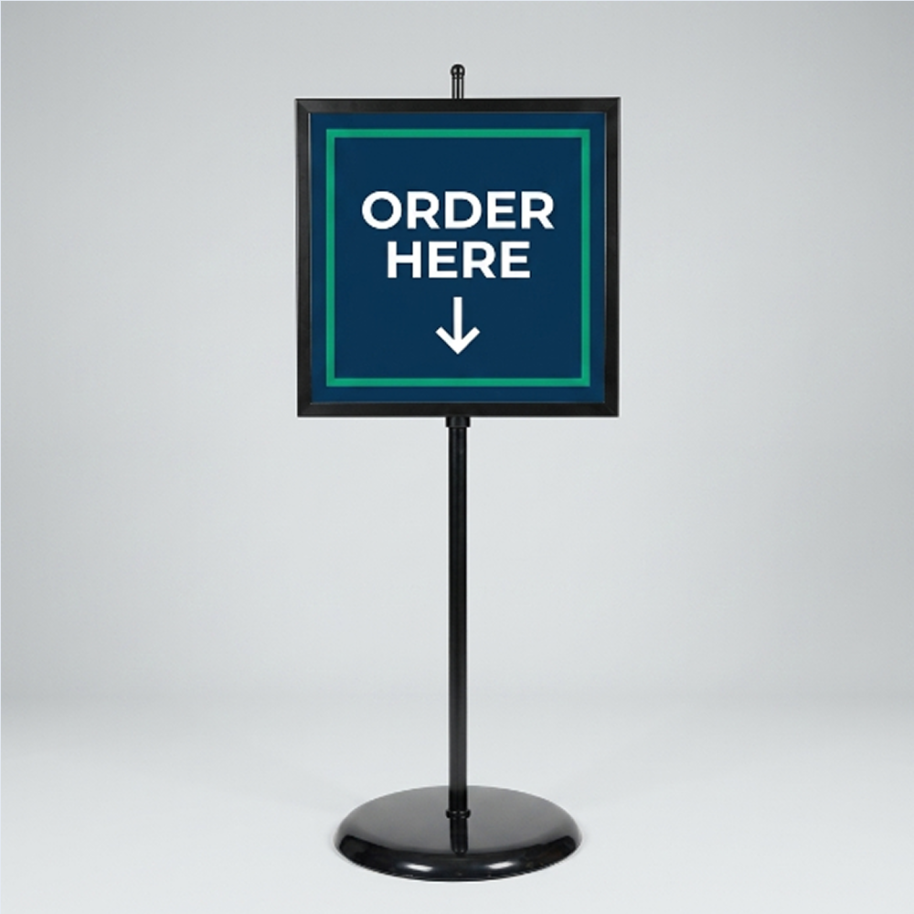 Metal Base Sign Frame