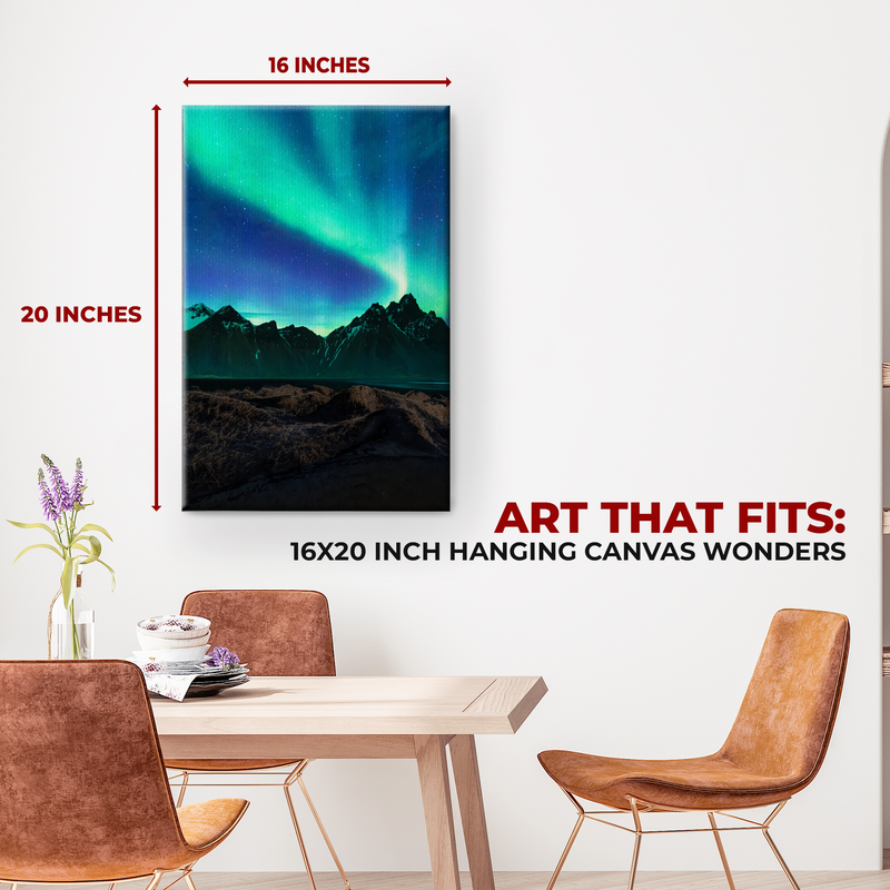 NORTHERN LIGHTS WALL CANVAS DECOR