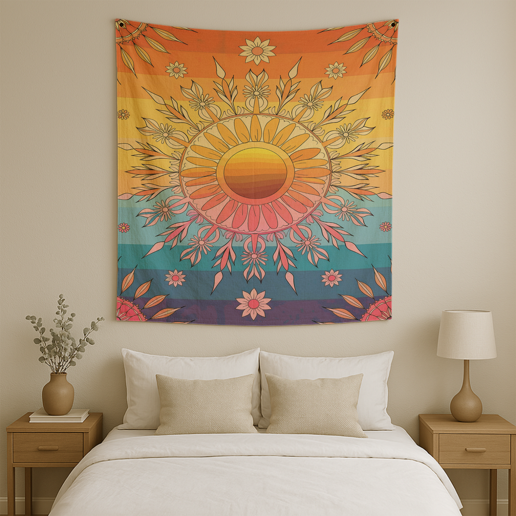 BOHO SUNBURST TAPESTRY