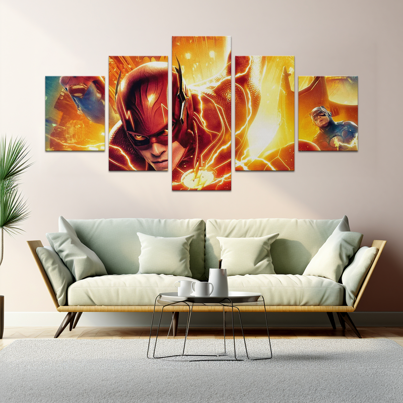 FLASH & CAPTAIN AMERICA WALL CANVAS