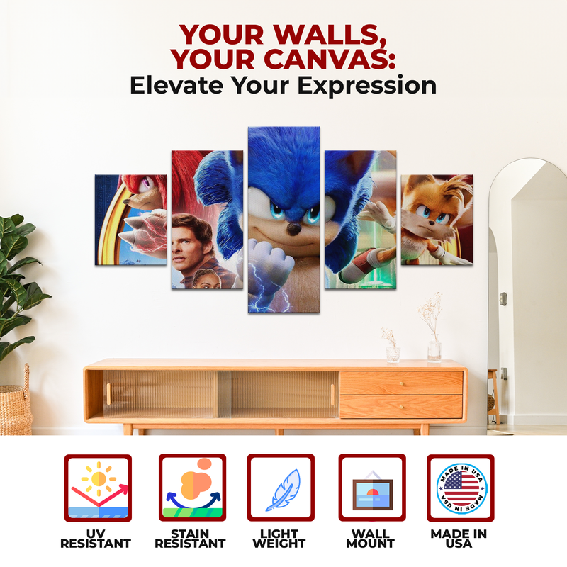 SONIC THE MOVIE WALL CANVAS