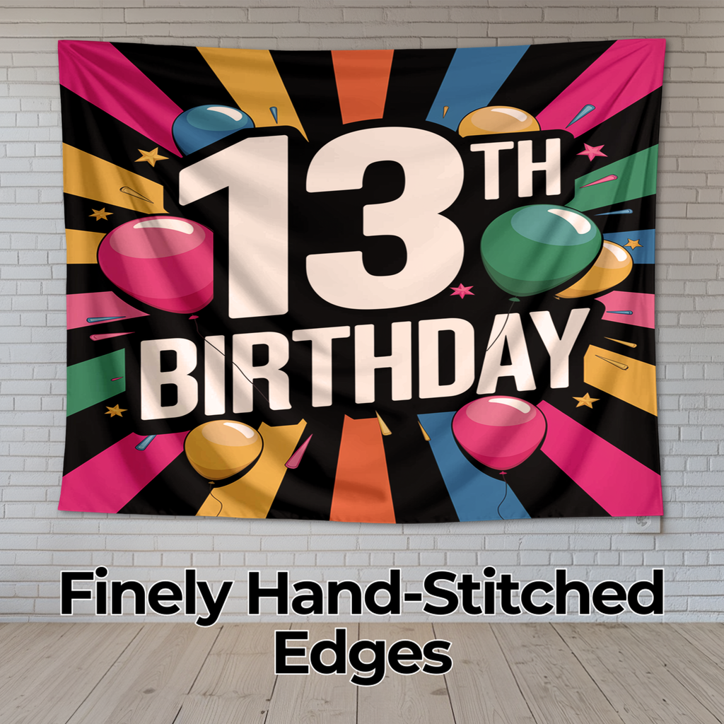 13TH BIRTHDAY WALL TAPESTRY