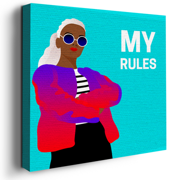 MY RULES DECOR CANVAS