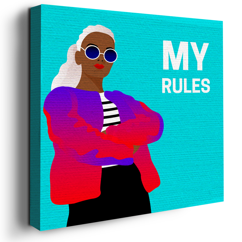 MY RULES DECOR CANVAS