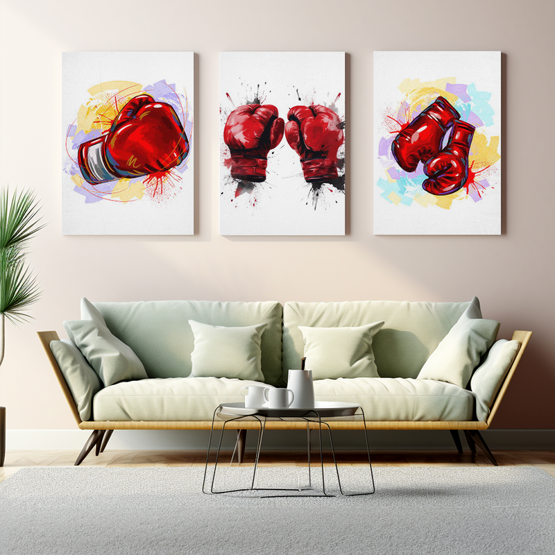 BOXING GLOVES WALL CANVAS