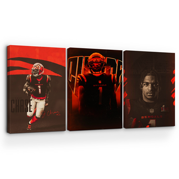 JA'MARR CHASE #1  WALL CANVAS