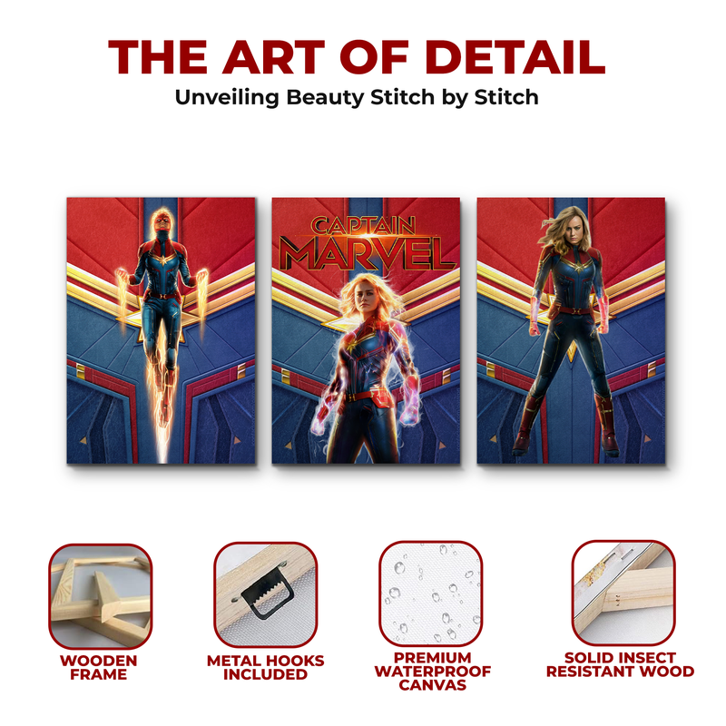 CAPTAIN MARVEL CANVAS DECOR