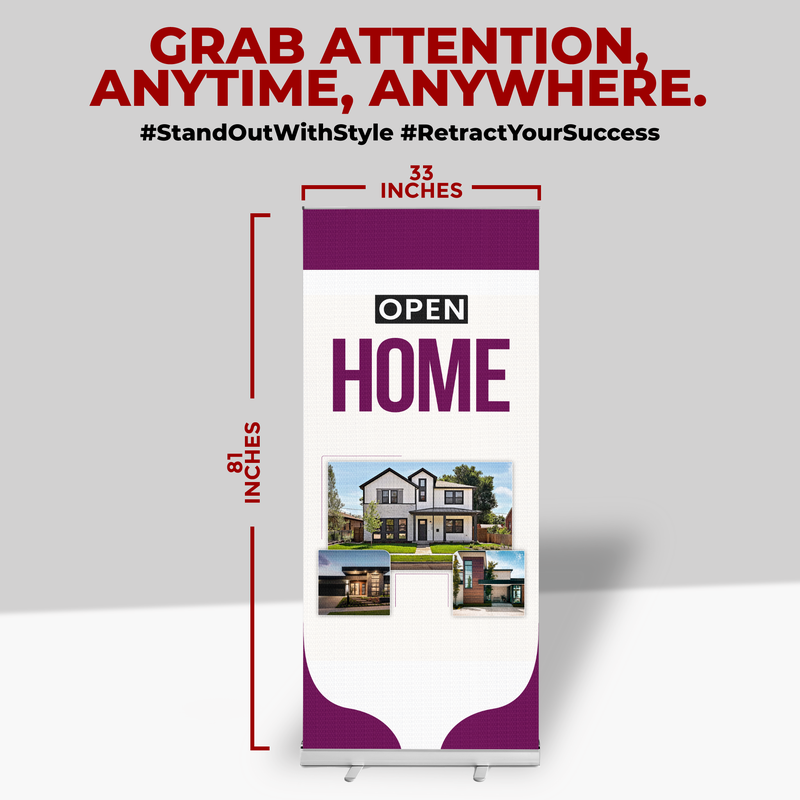 OPEN HOME BANNER RETRACTABLE