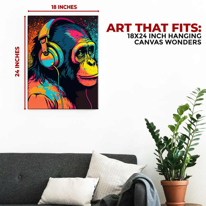 MODERN MONKEY DECOR CANVAS