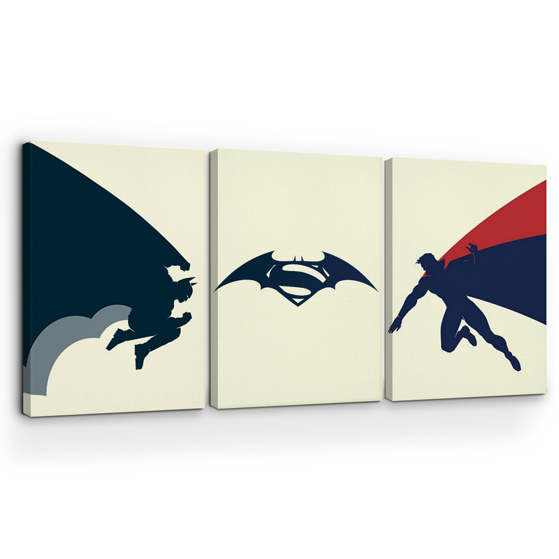BATMAN & SUPERMAN WALL CANVAS