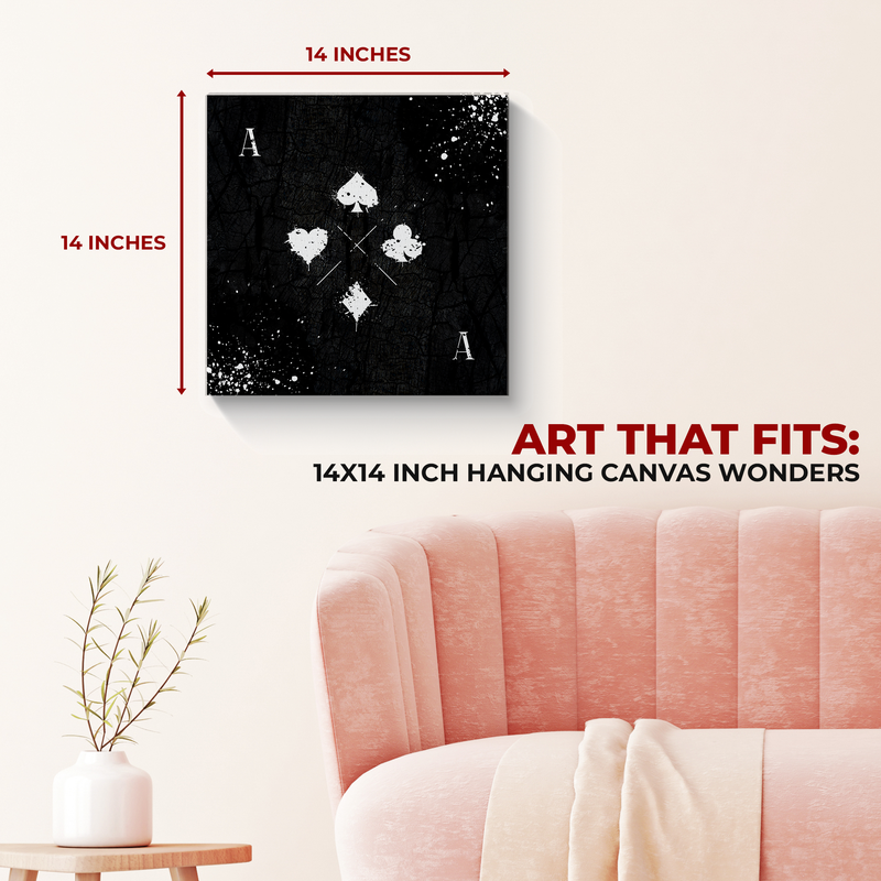 ACE OF CARDS CANVAS DECOR