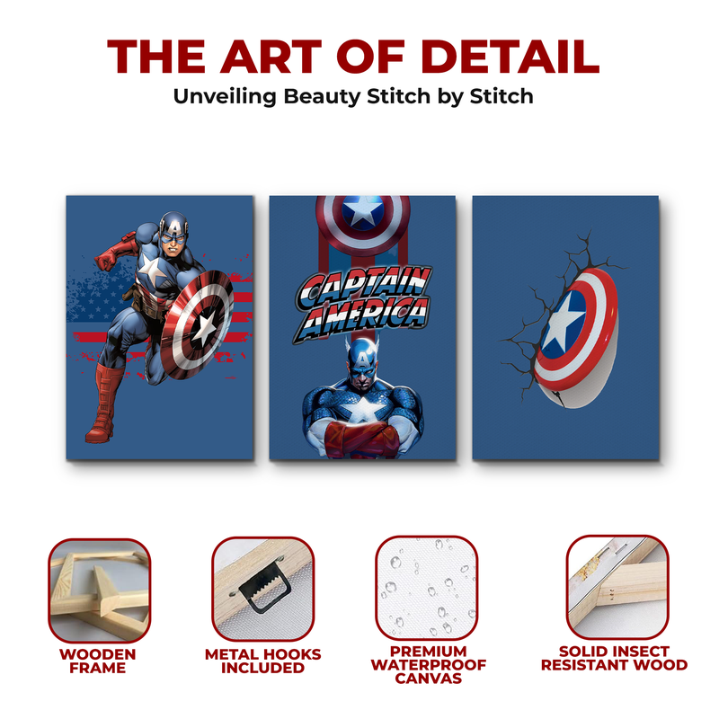 CAPTAIN AMERICA CANVAS DECOR