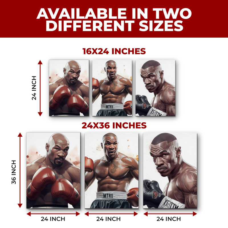MIKE TYSON WALL CANVAS