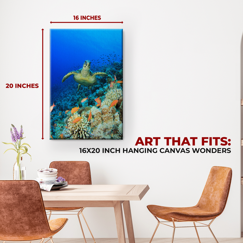 CORAL REEF WALL CANVAS DECOR