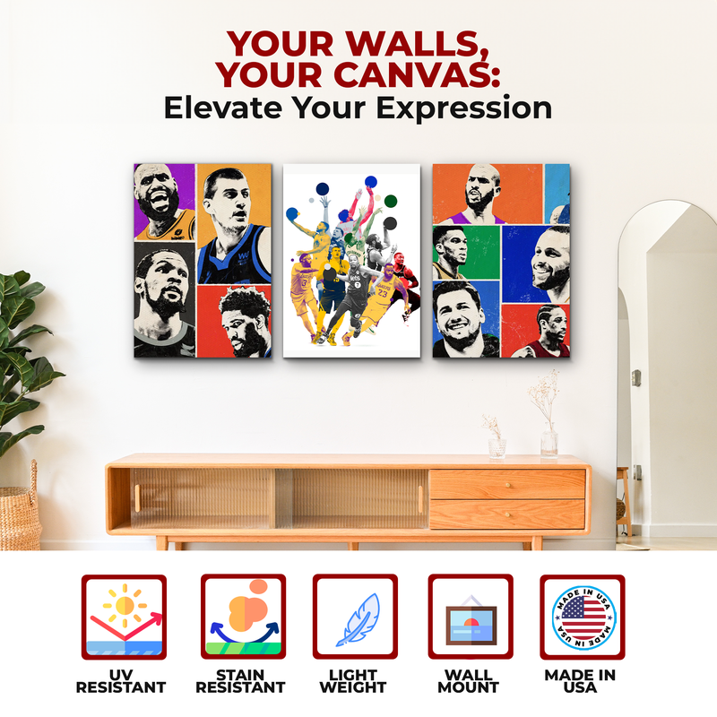 NBA PLAYERS WALL CANVAS