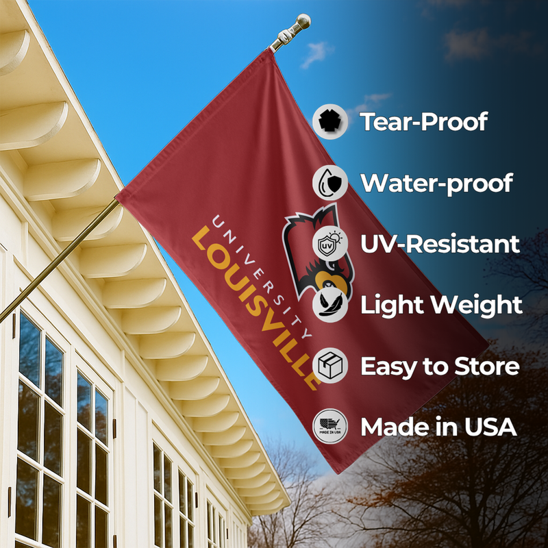 LOUISVILLE UNIVERSITY FLAG