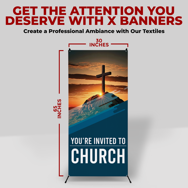CHURCH INVITATION X-BANNER