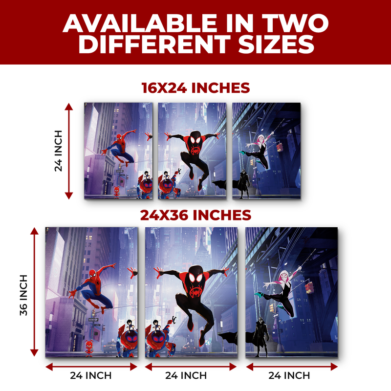 SPIDERMAN & MULTIVERSE FRIENDS CANVAS DECOR