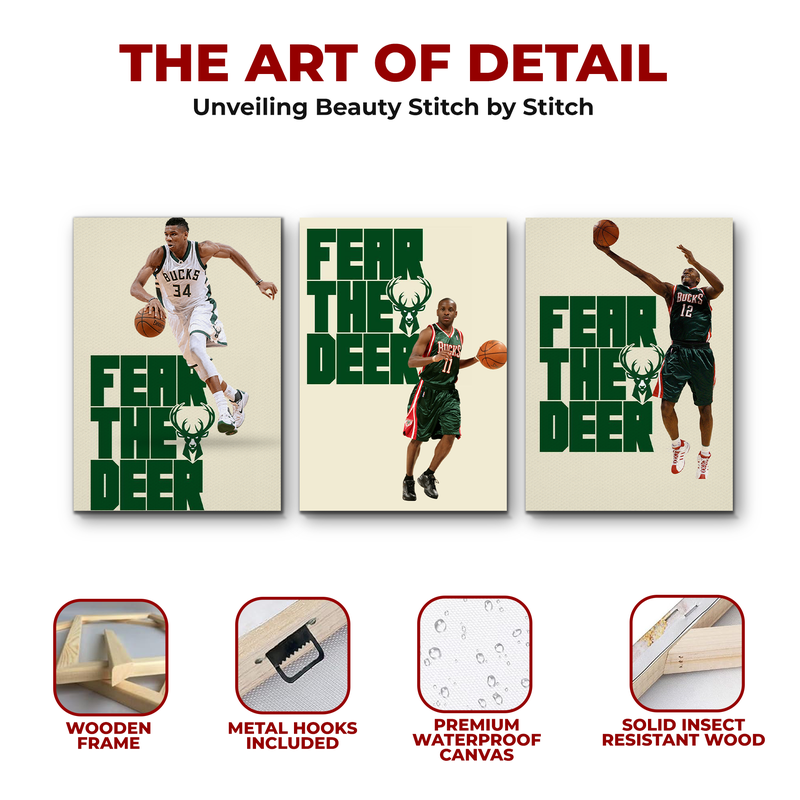 ANTETOKOUNMPO/ BUCKS WALL CANVAS