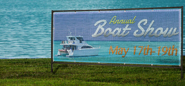 4'x10' Outdoor Banner Frame with Mesh Banner