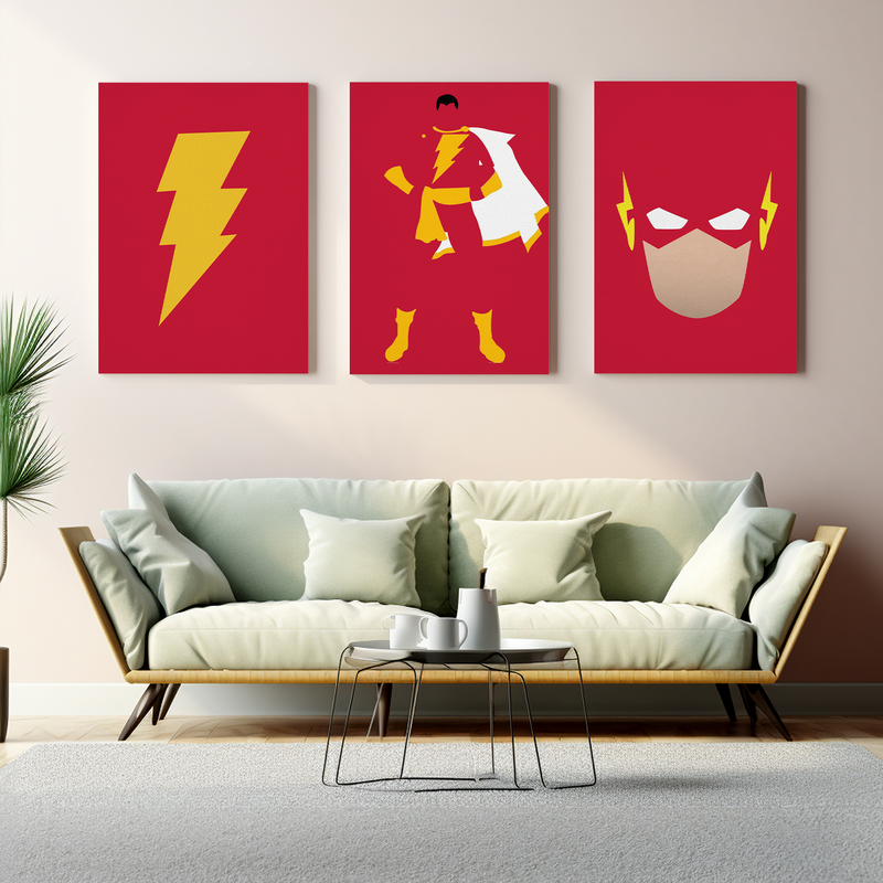 SHAZAM MINIMALIST WALL CANVAS