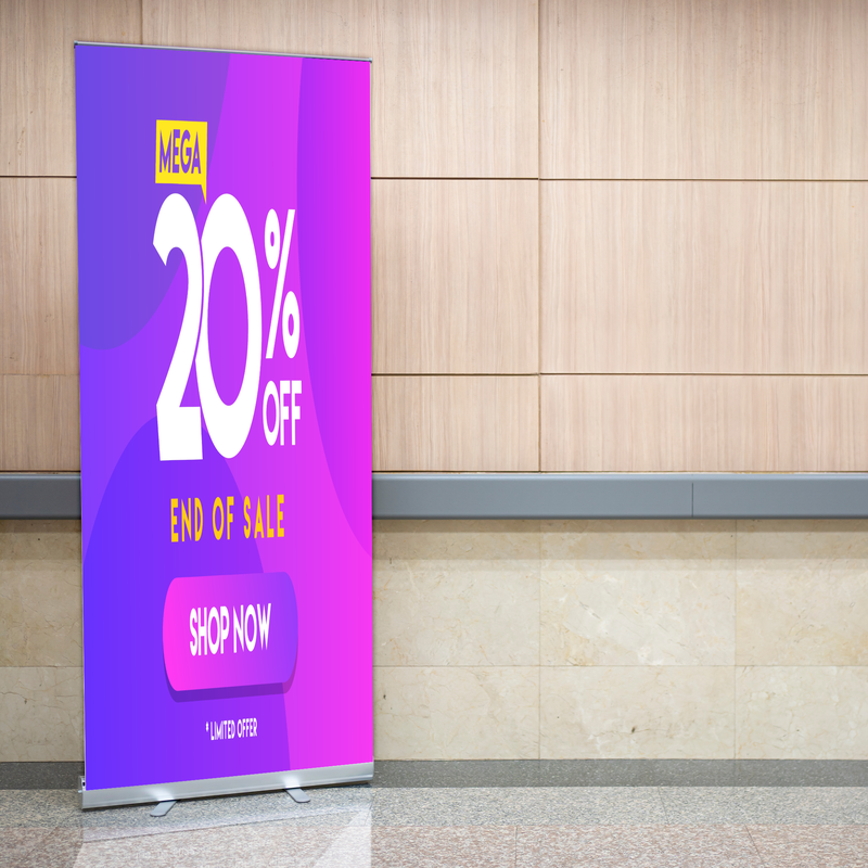 20%OFF SALE BANNER RETRACTABLE