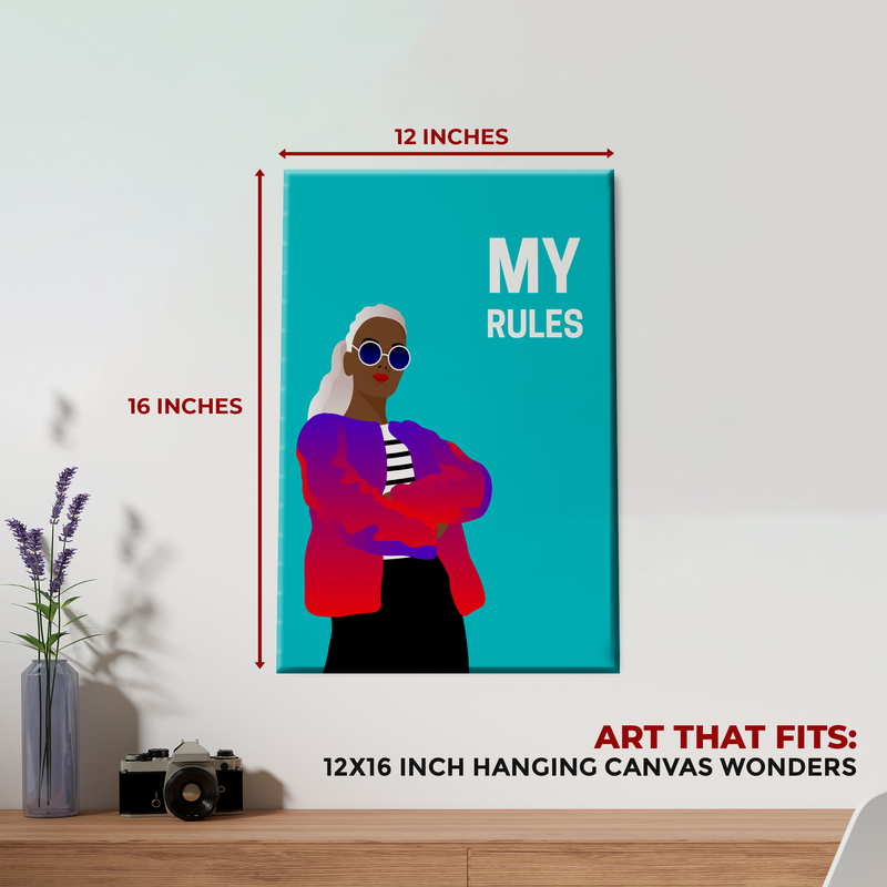 MY RULES DECOR CANVAS
