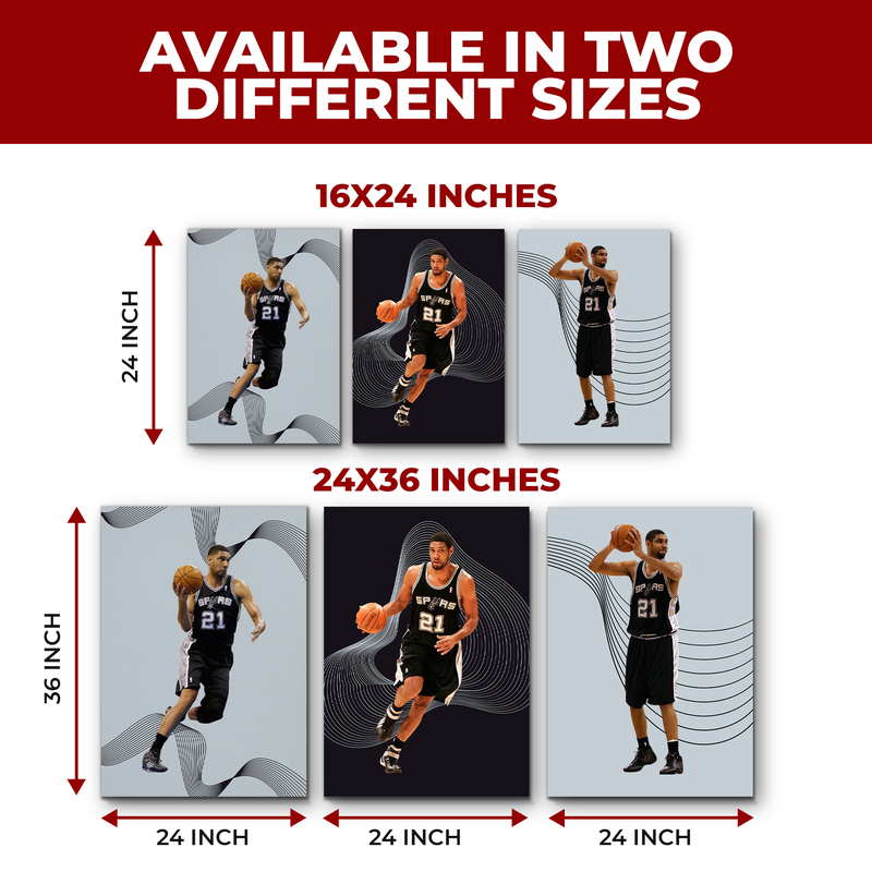 DUNCAN/ SPURS WALL CANVAS