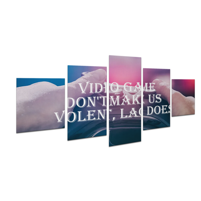 VIOLENT GAMER WALL CANVAS
