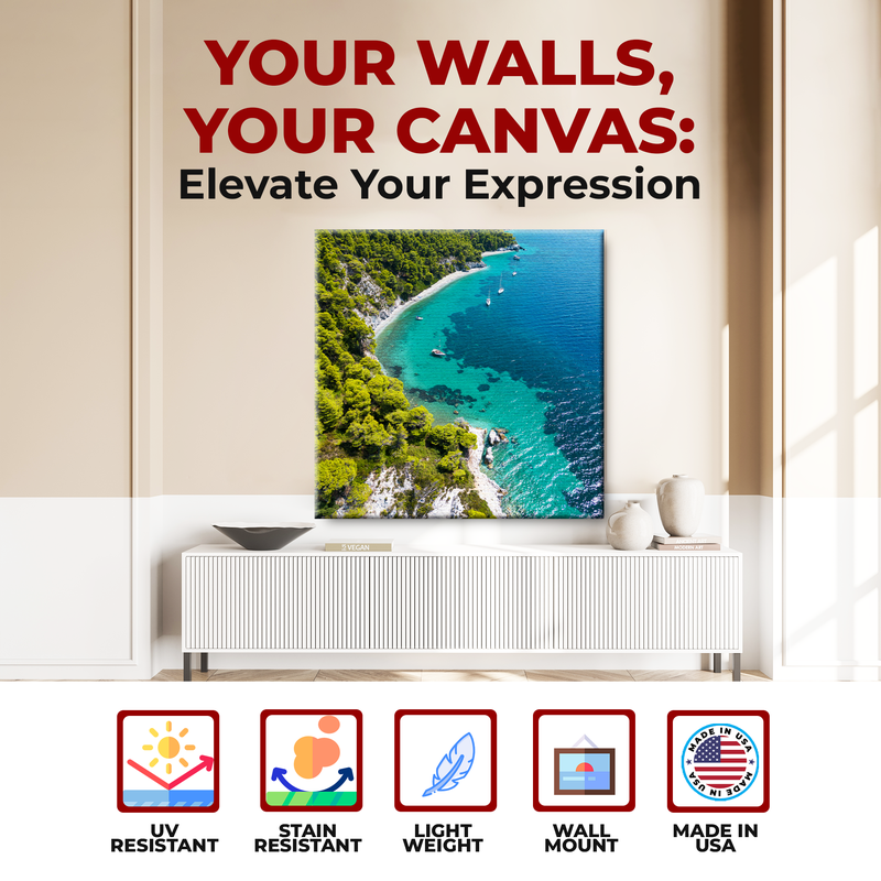 BLUE LAGOON WALL CANVAS DECOR