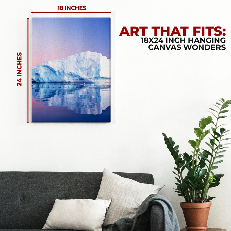 GLACIER WALL CANVAS DECOR