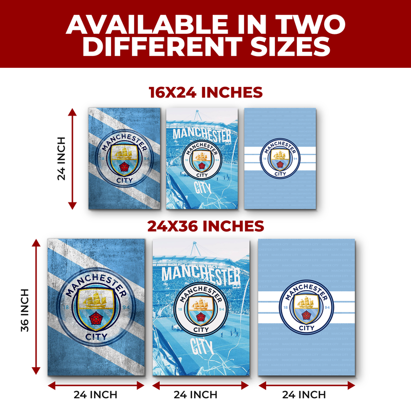 MANCHESTER CITY FC WALL CANVAS