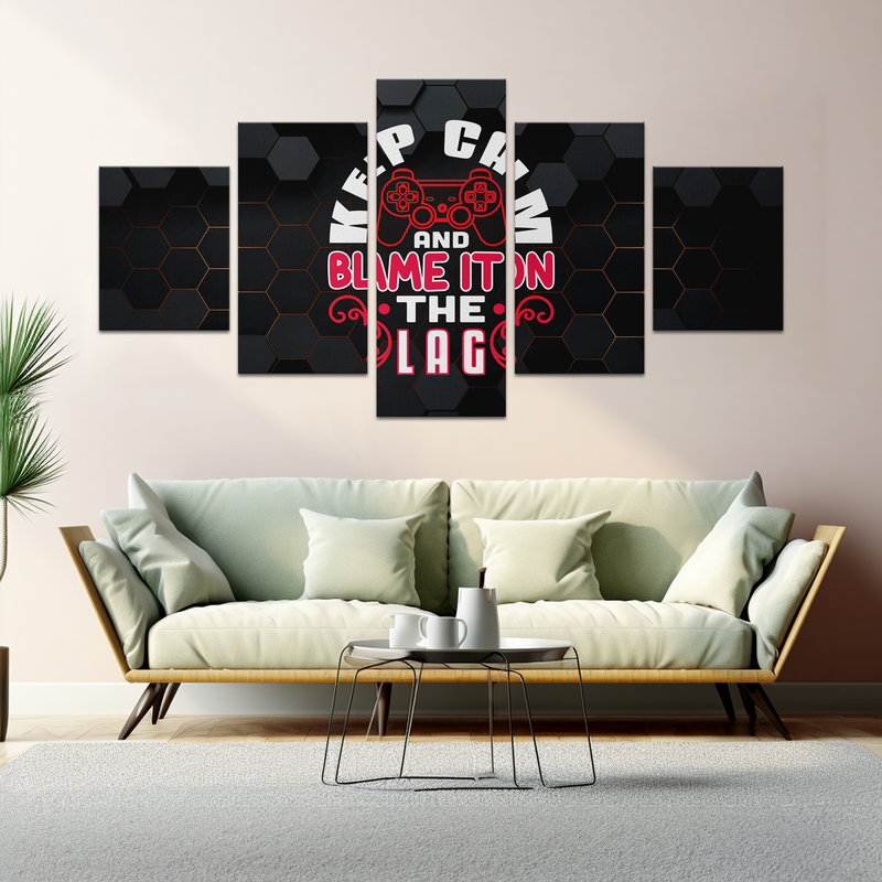 KEEP CALM & BLAME IT ON THE LAG WALL CANVAS