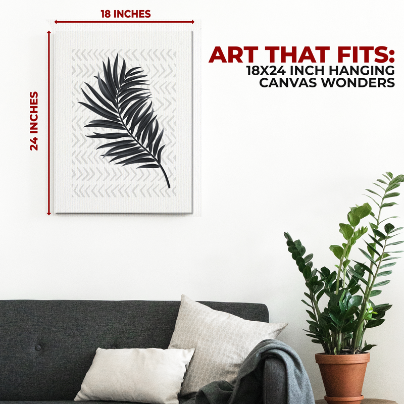 PALM LEAF CANVAS DECOR