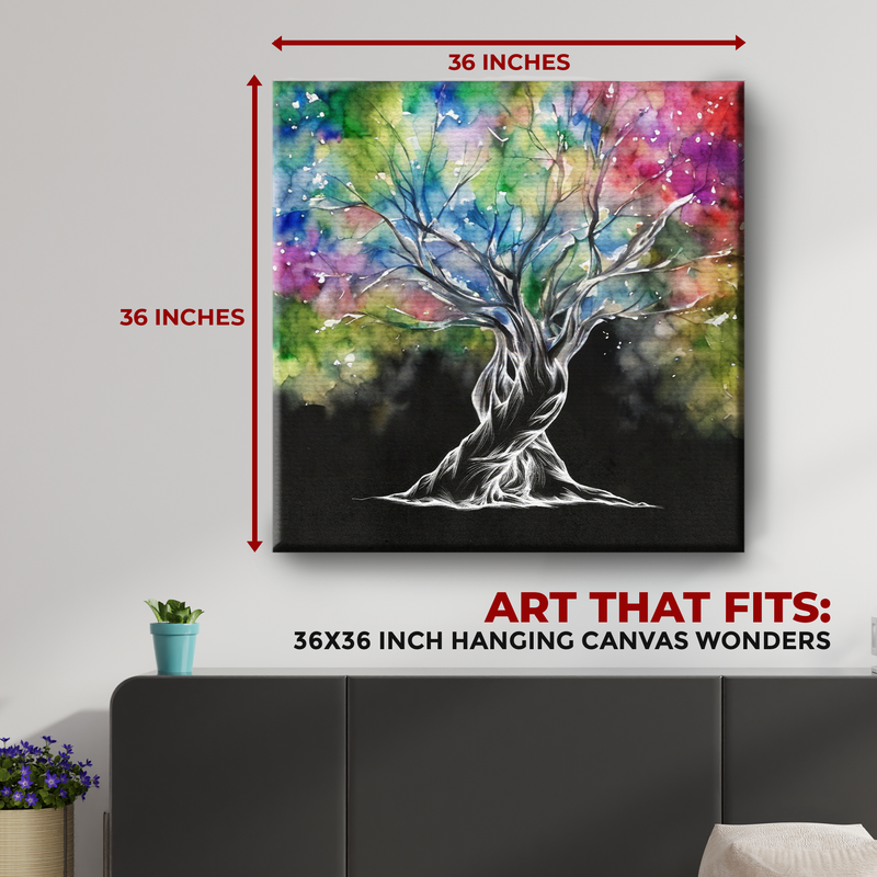 TWISTING LOVE TREE CANVAS