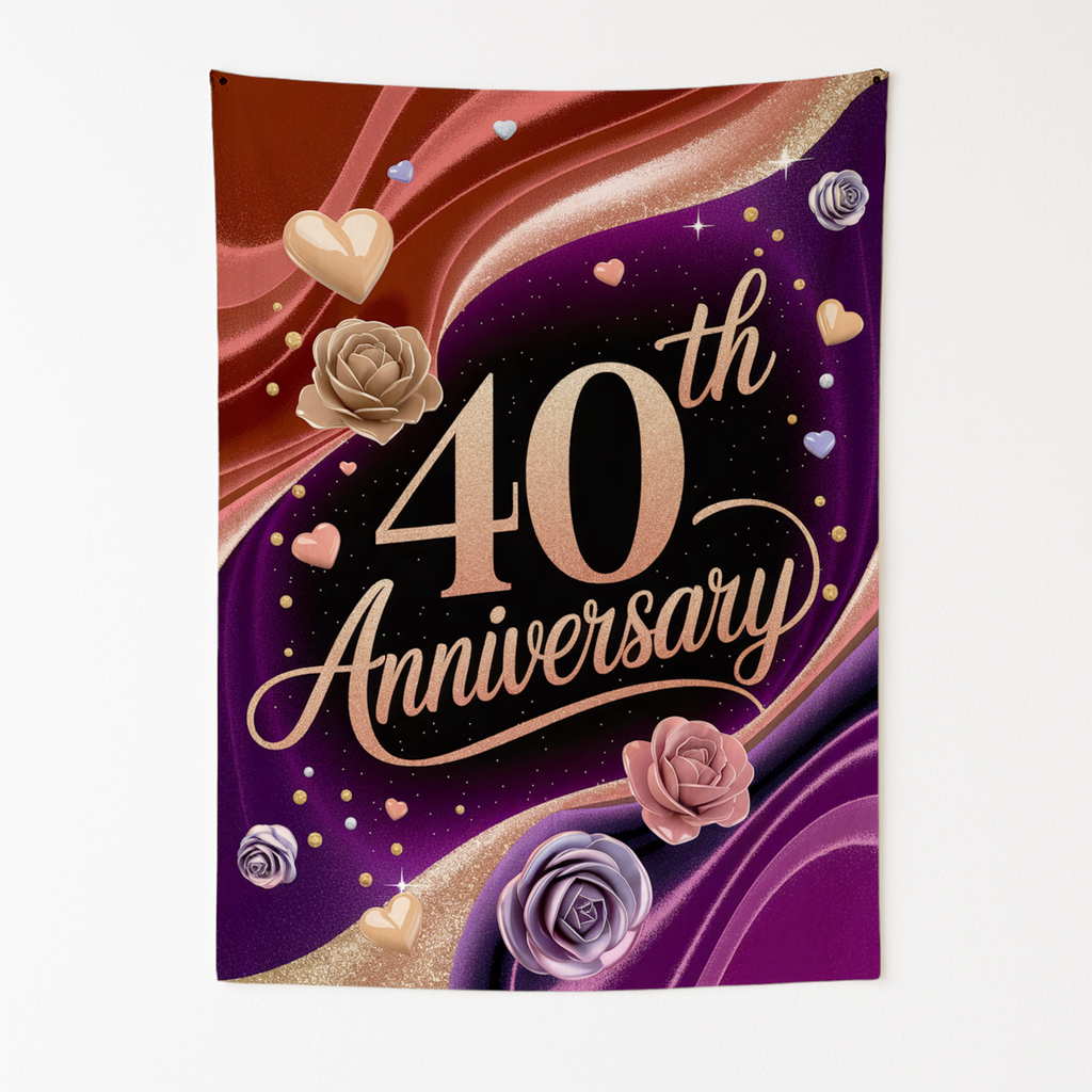 40TH ANNIVERSARY WALL TAPESTRY