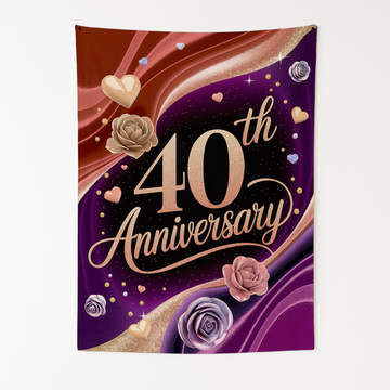 40TH ANNIVERSARY WALL TAPESTRY