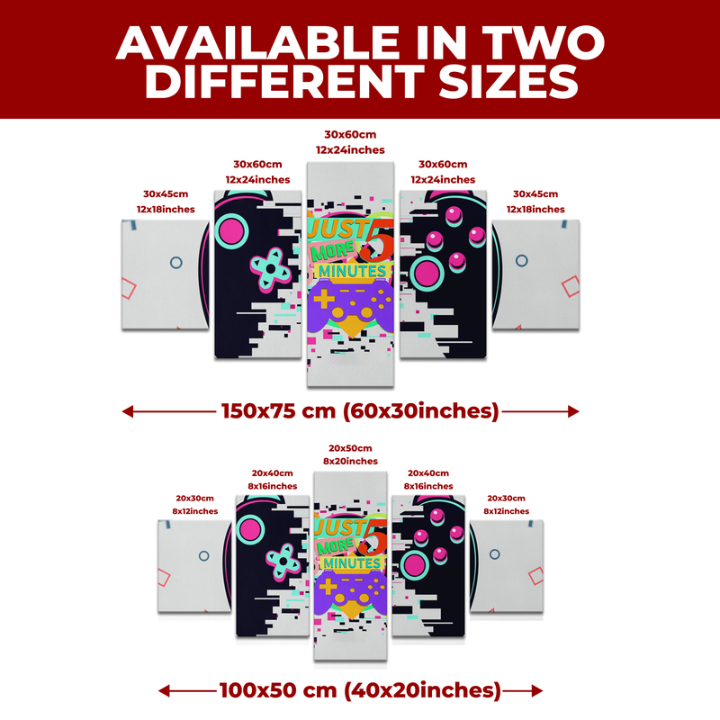 5 MORE MINUTES WALL CANVAS