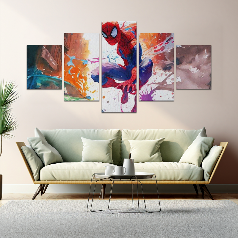 SPIDERMAN SPLASH ART CANVAS DECOR