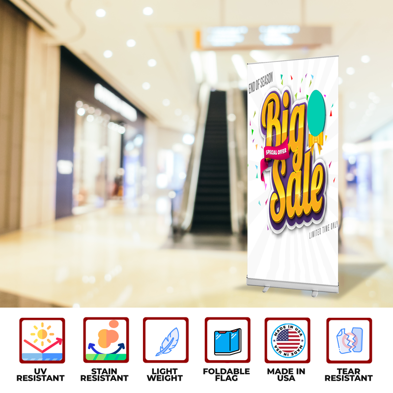 BIG SALE BANNER RETRACTABLE