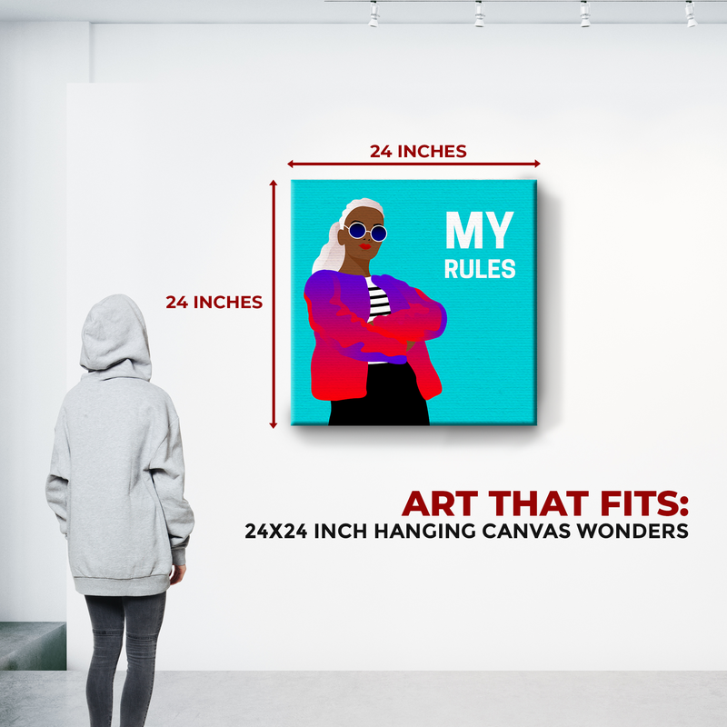 MY RULES DECOR CANVAS