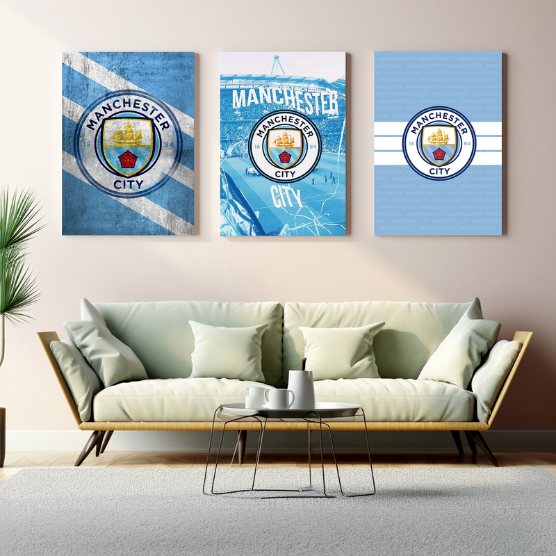 MANCHESTER CITY FC WALL CANVAS