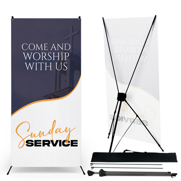 WORSHIP SUNDAY SERVICE X-BANNER