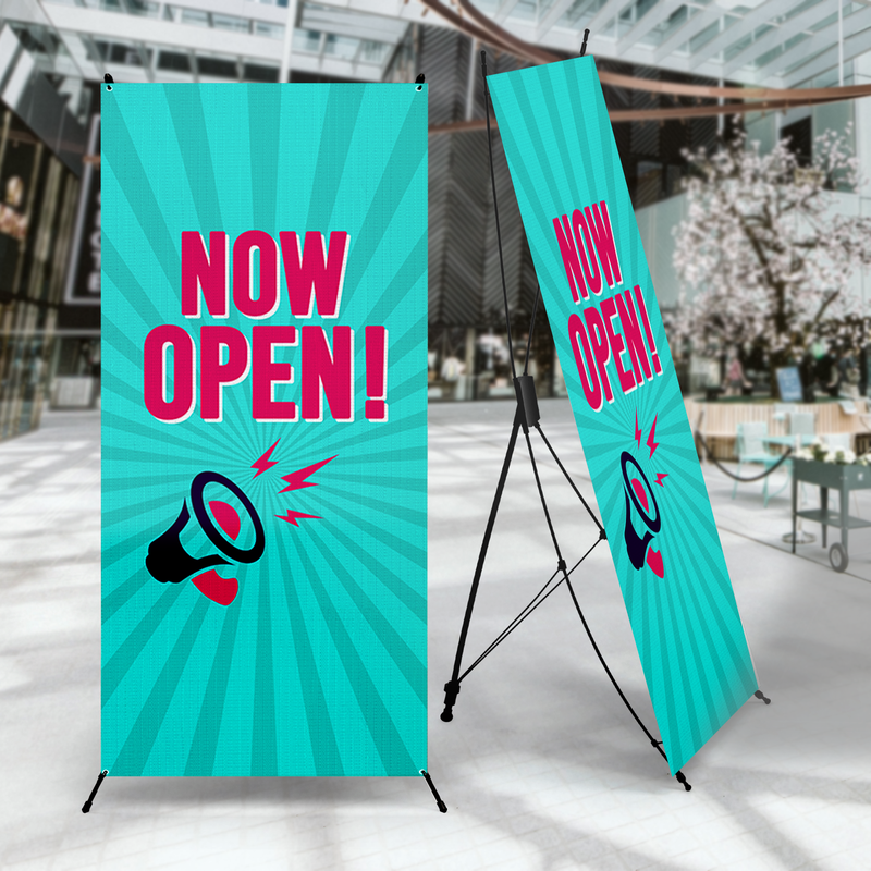 NOW OPEN X-BANNER