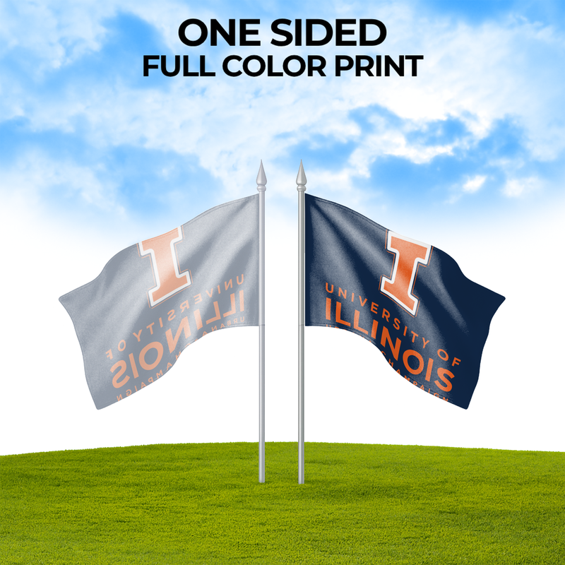 ILLINOIS URBANA-CHAMPAIGN UNIVERSITY FLAG