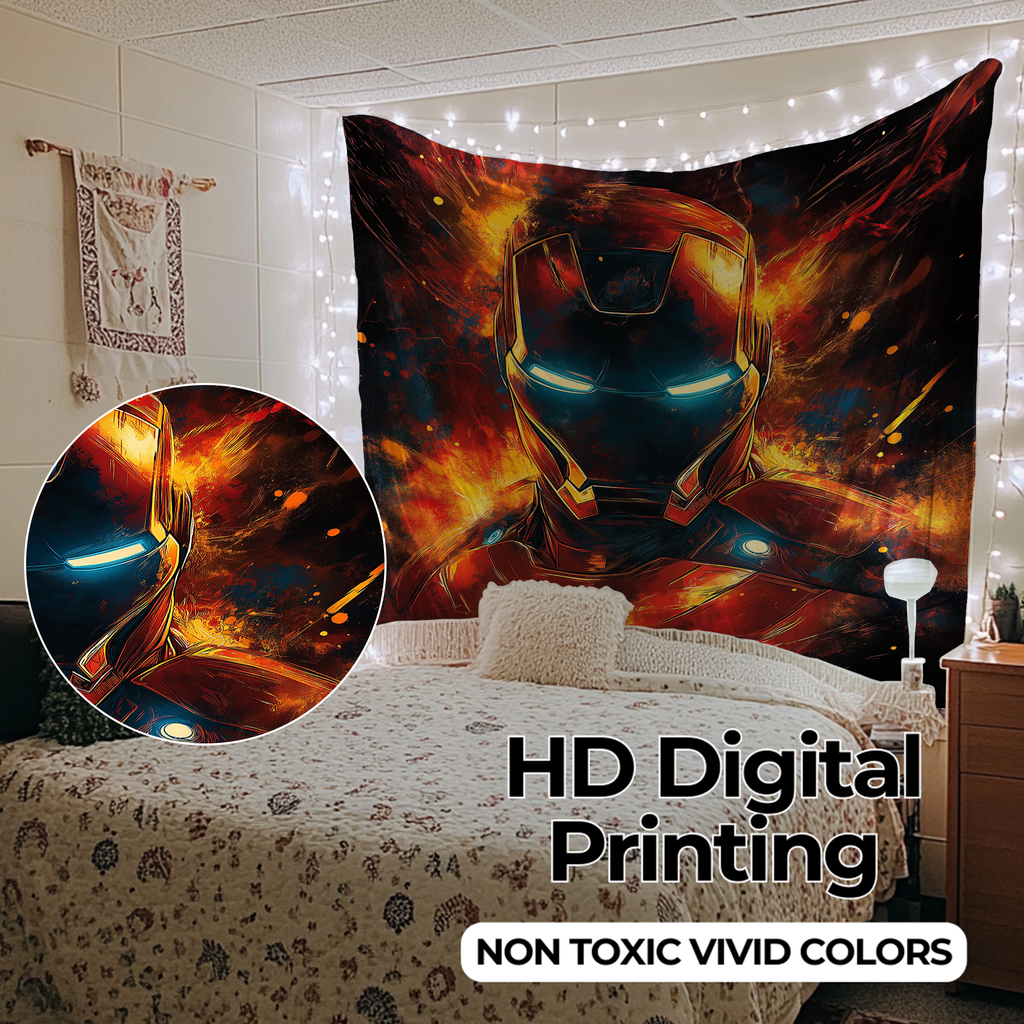 IRON LEGACY: ARC REACTOR GLOW WALL TAPESTRY