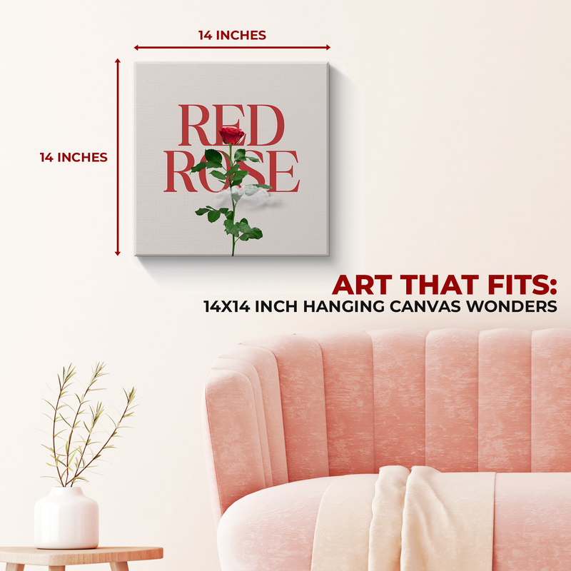 RED ROSE CANVAS DECOR