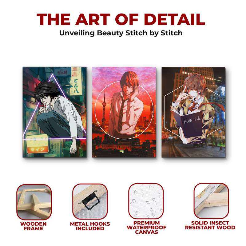 DEATH NOTE WALL CANVAS