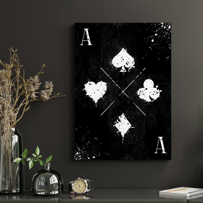 ACE OF CARDS CANVAS DECOR
